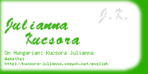 julianna kucsora business card